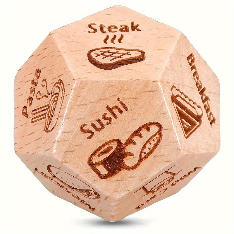 Food Dice for Couples - Fun Date Night Idea & Unique Gift for Him or Her, Perfect for Anniversary, Valentine's Day, Christmas & Birthday