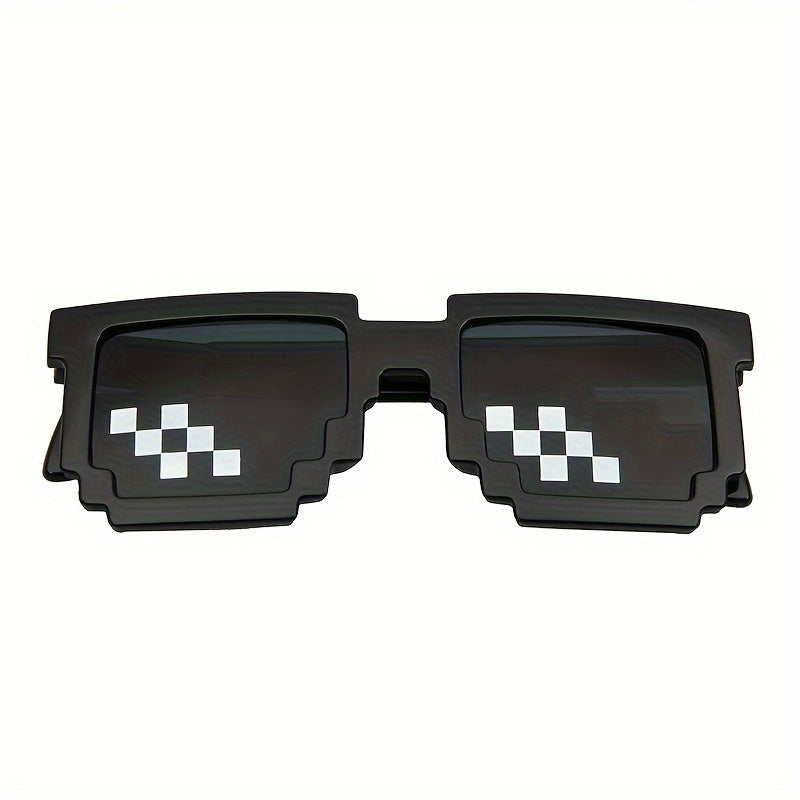 Square Mosaic Sunglasses - Stylish & Unique Party Accessory, Ideal for Photos & Gift