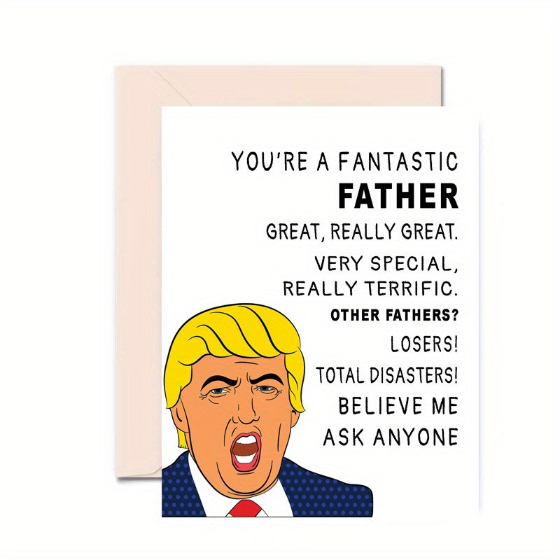 Funny Father's Day Card - Humorous Birthday Card for Dad | 'Best Dad Very Special' Greeting | Includes Matching Envelope